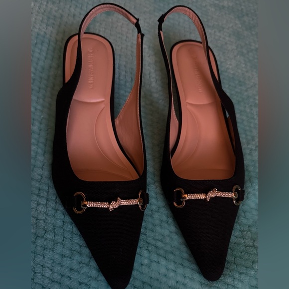 Streetwear Society Black Slingback Heels - Picture 7 of 9